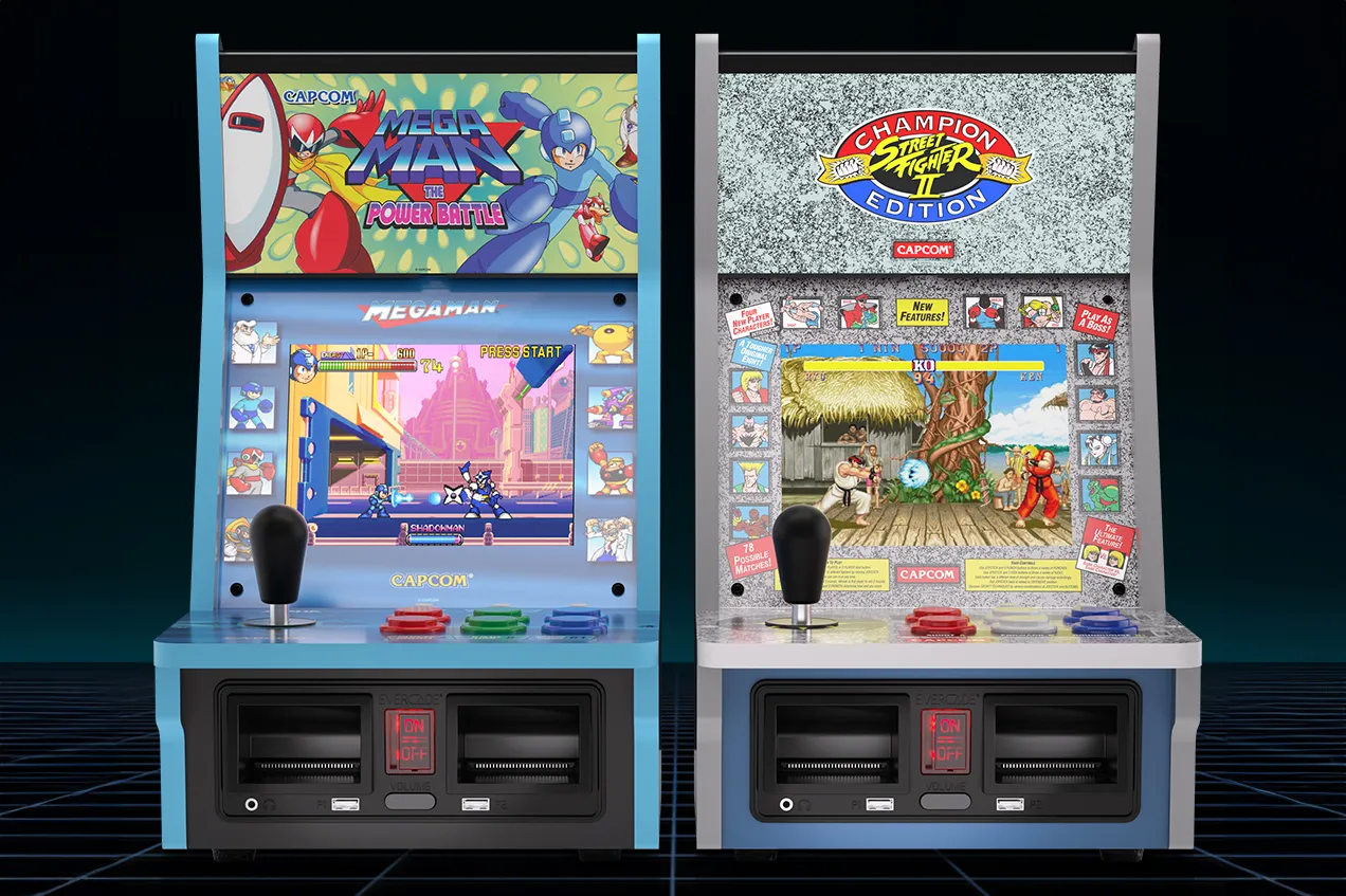 Evercade Membuat Lemari Arcade Street Fighter dan Mega Man Countertop ...